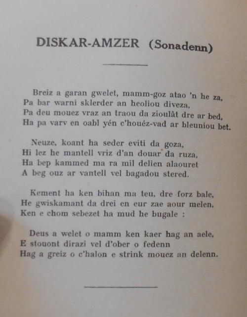 litterature bretonne : toussaint_le_garrec_diskar_amzer